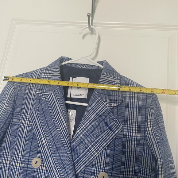 Holiday Season sale!!MNG SUIT Mango Blue Chic Suit Jacket Abrigo Adore - Picture 9 of 12